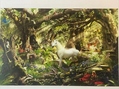 Heaven and Earth Designs White Unicorn Sanctuary Cross Stitch Pattern 2011 NOS - Image 1 of 4