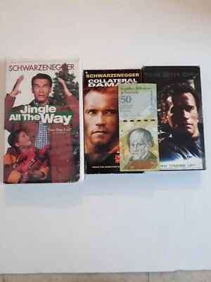Arnold Schwarzenegger VHS lot of 3 collateral damage 50 free foreign currency T8 - Image 1 of 4