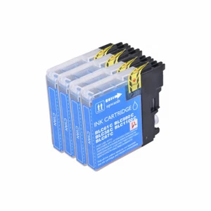 4 cartuchos de tinta cian compatibles con Brother DCP 145C 165C 167C 195C 197C LC-980 - Imagen 1 de 2