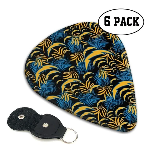 6pcs San Diego Chargers Guitar Pick Guitar Accessories Printed Pick,fans Gift Cover