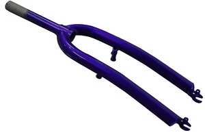 26" MTB Bicycle Fork 1-1/8" Threadless Steel MTB Fork Pull Brake Beach Cruiser - Picture 1 of 13