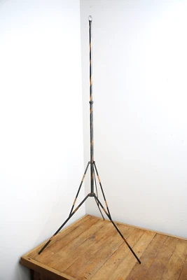 Vintage Japanned Camera Stand tripod Antique Light Lamp Base oc white era  - Photo 1/4