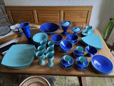 ASA Selection – außergewöhnliches Design-Geschirr in Blau & Türkis – 55-teilig - Bild 1 von 4