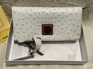 Dooney & Bourke Strauß Continental Clutch Geldbörse Knochen Neu mit Etikett. Im Originalkarton - Bild 1 von 6