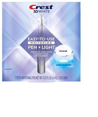 Pluma blanqueadora Crest 3D blanca fácil de usar + luz LED aplicar y aumentar caducidad: 2026 Foto 1 de 4