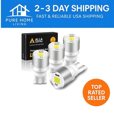 4-Pack 6000K T10 194 168 LED Bulbs - Energy-Efficient CAN-Bus Lighting Solution - Image 1 of 4