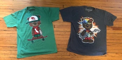 2 Tony Hawk Skater Bear Boys T Shirts Green /Gray  SZ M - Image 1 of 4
