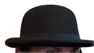 VINTAGE KNOX Superfine Derby Bowler Hat Size 7-1/4 Hard 100% Wool Felt USA Lined - Image 1 of 4