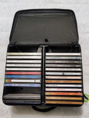 Lot Of 24 CD Disc + Professional Storage Case For Cds #5 Elvis Presley+ Other — 第 1/4 张图片