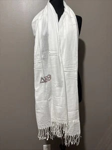 Delta Sigma Theta Schal ** NEU ** weiß ( Bin 4 - Bild 1 von 3