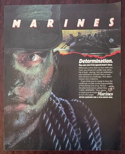 Pubblicità stampa vintage US Marines Recruitment 1988 alla ricerca di alcuni bravi uomini - Foto 1 di 1