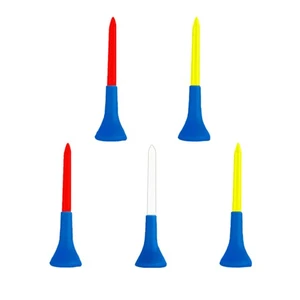 5 Pcs Practice Golf Tees Mixed Color Tall Golfing Staff Man Plastic - Picture 1 of 12