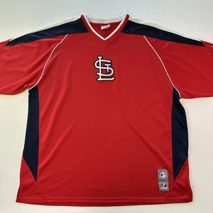 St Louis Cardinals Authentic Vintage Majestic Plain Red Logo Jersey Size XXL ? - Picture 1 of 17