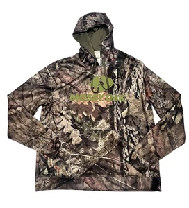 Mossy Oak Large Camouflage Pullover Hooded Pockets Long Sleeve Hunting Outdoors - Picture 1 of 6
