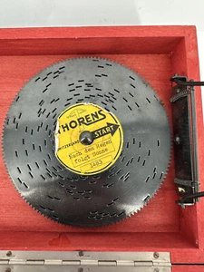 Vintage Thorens Swiss Automatic Disc Music Box with 12 Discs - Rare Collectible - Picture 1 of 24