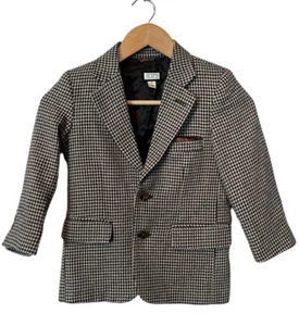 The Children’s Place houndstooth wool blazer Sport Coat boys size 4 - Picture 1 of 6