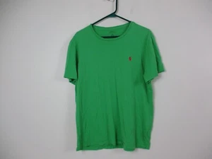 Ralph Lauren Polo Shirt Adult Large Green Red Pony Casual Preppy Mens - Picture 1 of 15