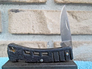 VINTAGE Buck USA 425 ^ Black Lock Back Pocket Knife - Picture 1 of 12