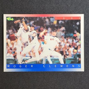 1992 Classic II Baseball Card #T61 Roger Clemens Boston Red Sox VG
