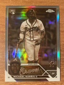 2023 Topps Chrome #79 Michael Harris II Sepia Refractor Atlanta Braves RC Rookie - Picture 1 of 2