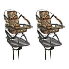 Summit Goliath SD Self Climbing Treestand for Bow &amp; Rifle Deer Hunting (2 Pack)