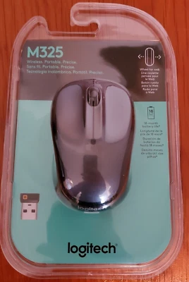New! Logitech M325 Wireless Mouse - Black - Sealed! - Image 1 of 2