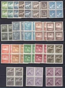 CHILE airmail stamps 1934 in block of 4 MNH ** F/VF - Picture 1 of 2