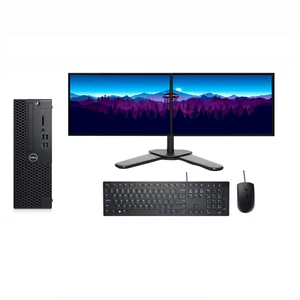 Dell OptiPlex 3060 PC - i3 8th Gen - 8GB RAM 240GB SSD Win11 - 2 x 22" Monitors - Picture 1 of 12