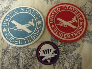 Group of WWII US Army Airborne Glider Patches - Picture 1 of 7