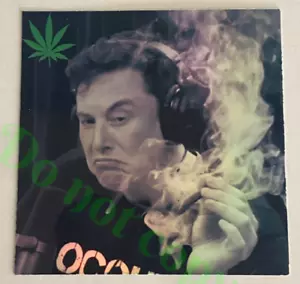 Adesivo Elon Musk fumo erba auto computer portatile camion Tesla SpaceX Joe Rogan 420 JRE - Foto 1 di 2