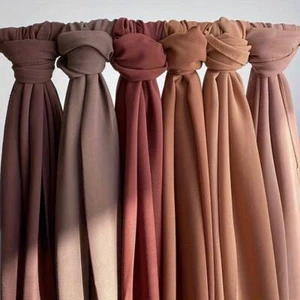 Chiffon Scarf Hijab Wraps Shawl Maxi Plain Premium Quality Size 85cm x 180cm - Picture 1 of 48