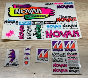 Team Novak Vintage RC Decal Stickers Rooster World Champions Free Shipping - Picture 1 of 1
