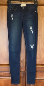 Altar'd State Jean Jeggings Girls 26/3 Skinny Mid Rise Stretch Blue Denim - Picture 1 of 3