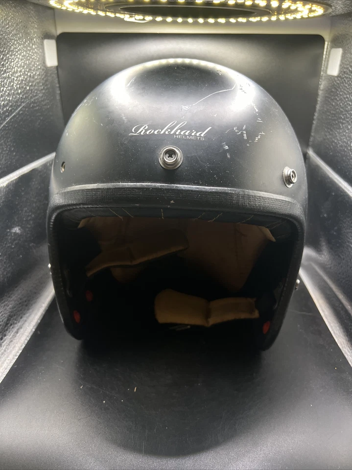 Capacetes raros de motocicleta Rockhard - Imagem 1 de 4