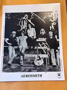 Aerosmith Band Autographed signed 8x10 Photo With JSA COA - Picture 1 of 2