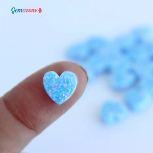 Dije Corazón Maíz Ópalo Azul Dije Cuentas de Piedras Preciosas Sueltas 1 pieza Fabricación de Joyería - Imagen 1 de 5
