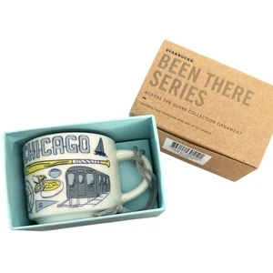 NEW Starbucks "Been There Series" Chicago Demi Cup Ornament - 2 oz Ceramic Mug - Picture 1 of 6