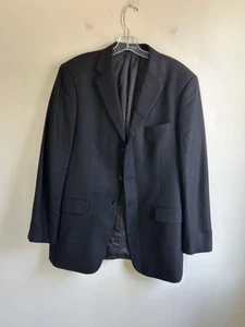 Loro Piana x Nordstrom 100% Cashmere Blazer Jacket 42L Black Classic sport coat - Picture 1 of 11