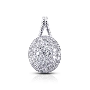 2 CTW F VS1 Round Cut Natural Earth Mined Certified Diamonds 950 Plat. Pendant - Picture 1 of 2
