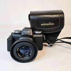 Minolta 110 Zoom Mark II SLR Camera with 25-67mm 1:3.5 Lens - Foto 1 di 14
