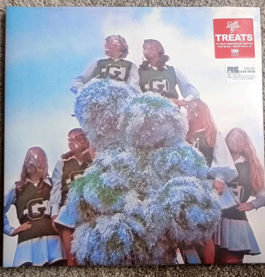 SLEIGH BELLS - TREATS: RSD BLACK FRIDAY BLUE/WHITE VINYL LP + BKLET/POSTER: MINT - Image 1 of 4