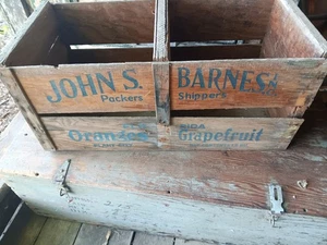 Rare Antique John Barnes Fruit Crate - Picture 1 of 4