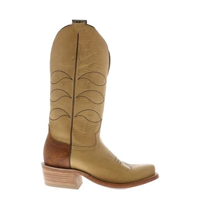 Hyer Maize 13" HM12010 Hombres Cuero Marrón Sin Cordones Botas de Vaquero del Oeste Foto 1 de 4