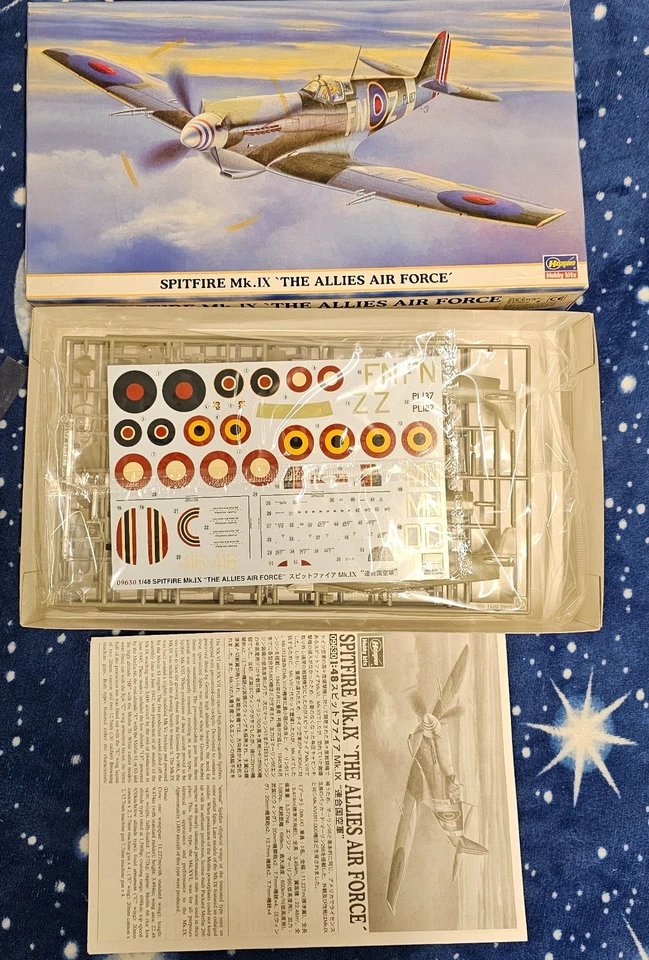 Spitfire Mk IX The Allies Air Force 1/48 kit Hasegawa England WW2 - Immagine 1 di 1