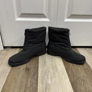 Toe Warmers Canada Boots Sz 7M Aboutown Black Winter Snow Waterproof Zip Ankle - Picture 1 of 8
