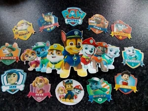 Large Edible precut Wafer Paper Paw Patrol cake and cupcake toppers - Picture 1 of 4