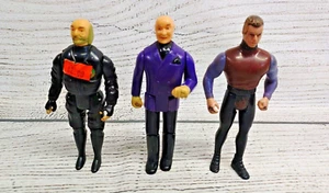 Vintage 1989 Batman Figures Bundle Lot of 3 Bruce Wayne, Lex Luthor & Bob - Picture 1 of 5