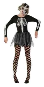 Skeleton Girl Adult Costume Halloween Party One Size - Picture 1 of 5