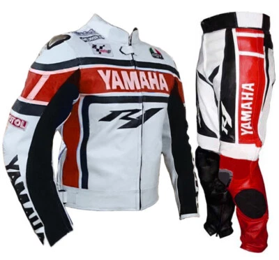 Motorbike Leather Suit Racing Motorcycle Leather Biker Jacket Trouser CE - Image 1 of 2