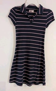 BNWOT. Girls SO Stripped Dress Size 8 - Picture 1 of 8
